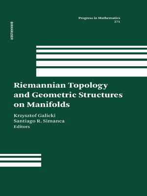 cover image of Riemannian Topology and Geometric Structures on Manifolds